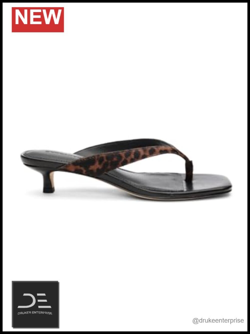 Sanctuary Women's Ease Leather Kitten Heel Slide Sandals